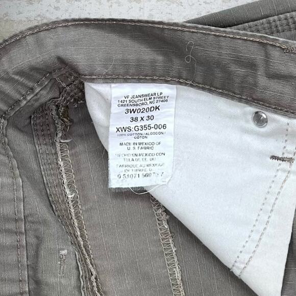 Wrangler Riggs Carpenter Pants Hazel Tan Baggy Wide Leg Fit - Picture 4 of 5